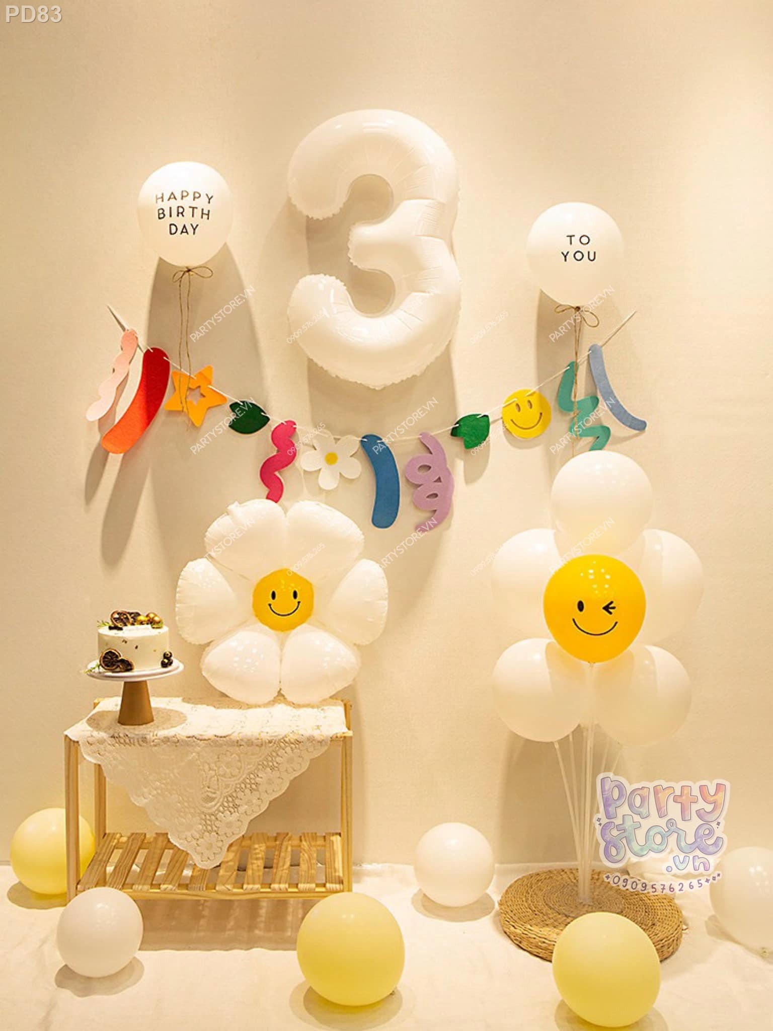 Set bóng bay trang trí sinh nhật dành cho tuổi 22 yêu thương  Tùng Anh Shop